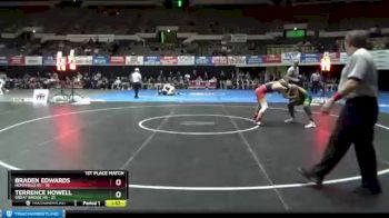 152 lbs Sat 8ch - Terrence Howell, Great Bridge HS vs Braden Edwards, Hempfield HS