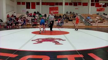 132 lbs Round 1 (6 Team) - Cahlan Kaberline, Onaga HS vs Hunter Powell, Pomona-West Franklin HS