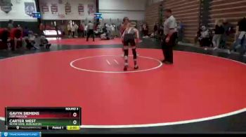 106 lbs Round 3 - Carter West, Notre Dame, Burlington vs Gavyn Siemens, Fort Madison