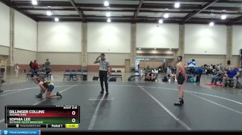 88 lbs Cons. Round 2 - Sophia Lee, Seymour Youth Wrestling vs Dillinger Collins, Machine Shed