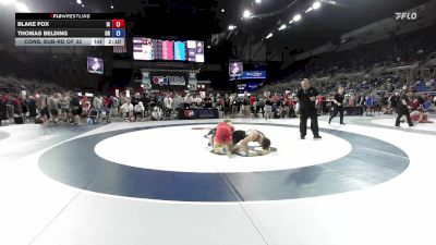 150 lbs Cons. Sub-rd Of 32 - Blake Fox, IA vs Thomas Belding, OR