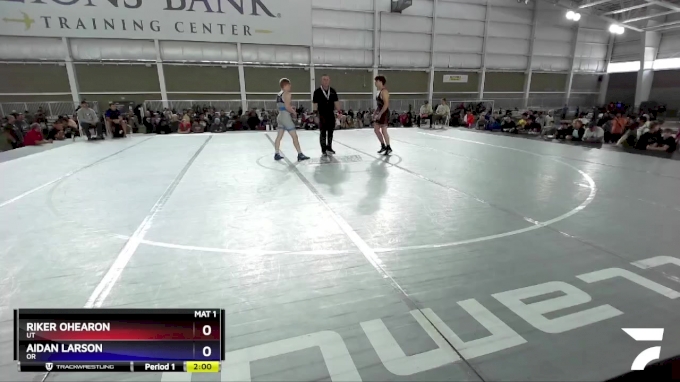 132 lbs 1st Place Match - Riker Ohearon, UT vs Aidan Larson, OR