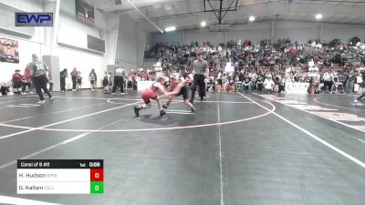 75 lbs Consi Of 8 #2 - Hayes Hudson, Sperry Wrestling Club vs Garrison Kallam, Collinsville Cardinal Youth Wrestling