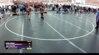 132 lbs Cons. Round 2 - Zaen Green, Kearney MatCats Wrestling Club vs Joey Falcon, MWC Wrestling Academy