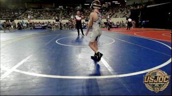 58 lbs Round Of 32 - Uriah Guebara, Maize WC vs Hux Smith, Little Axe Takedown Club