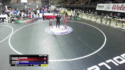 100 lbs Cons. Round 2 - Alijah Jackson, California vs Dominic Luchico, California