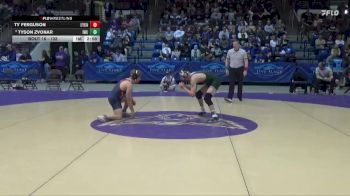 133 lbs Champ. Round 2 - Ty Ferguson, Lyon College vs Tyson Zvonar, Illinois Wesleyan