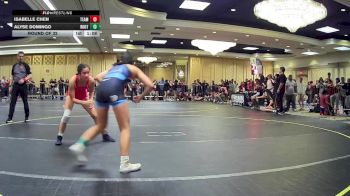 109 lbs Round Of 32 - Isabelle Chen, Team Bc vs Alyse Domingo, Roots