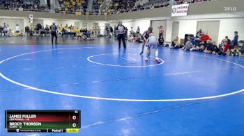 130 lbs Quarterfinals (8 Team) - Brody Thorson, LCWM vs James Fuller, Centennial