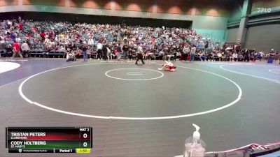 106 lbs Champ. Round 1 - Tristan Peters, Claremore vs Cody Holtberg, St. Mary`s