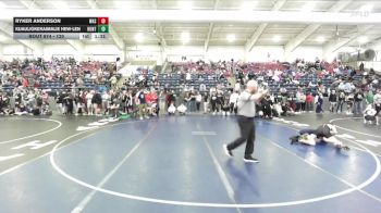 120 lbs Champ. Round 3 - Ryker Anderson, Wasatch vs Kuauliokekaimalie Hew-Len, Hunter