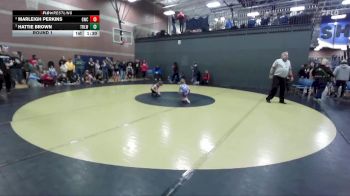 49 lbs Round 1 - Marleigh Perkins, Grace Wrestling Club vs Hattie Brown, Team Real Life Wrestling