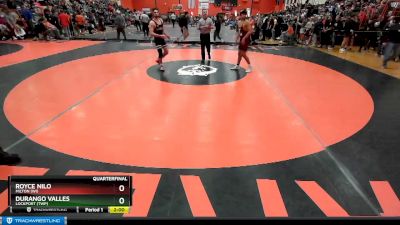 152 lbs Quarterfinal - Royce Nilo, MILTON (WI) vs Durango Valles, LOCKPORT (Twp)