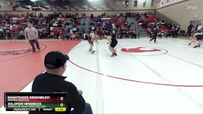 155 lbs Semifinal - Solomon Hendricks, Snoqualmie Valley Wrestling Club vs Khantenger Erdembilegt, Redmond Wrestling