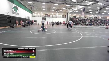 95 lbs 1st Place Match - Cash Bratt, Chickasha Wrestling vs Blake Rife, Palmyra Youth Wrestling Club