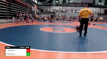 81-85 lbs Semifinal - Ilyssa Martine, Rough Riders Wrestling vs Raya Reading, Little Giant WC