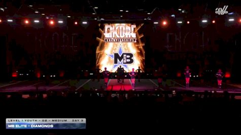 MB Elite - Diamonds [2025 L1 Youth - D2 - Medium Day 3] 2025 Encore Grand Nationals