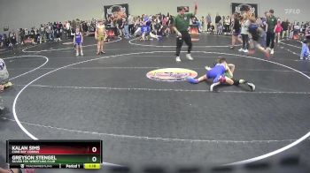 80 lbs Cons. Round 3 - Kalan Sims, Cane Bay Cobras vs Greyson Stengel, Silver Fox Wrestling Club