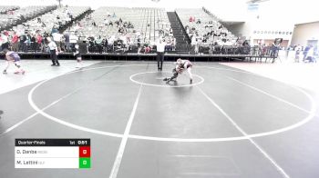 73-M lbs Quarterfinal - Derek Danbe, RedNose Wrestling School vs Marco Lettini, Olympic