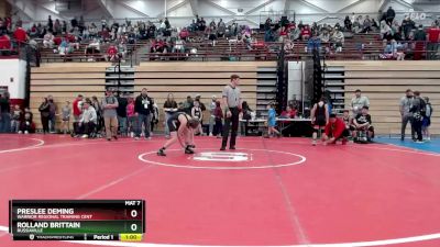 92 lbs Cons. Semi - Preslee Deming, Warrior Regional Training Cent vs Rolland Brittain, Russiaville