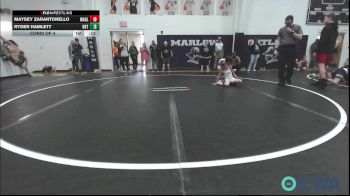 37 lbs 3rd Place - Jaxson Cartwright, Midwest City Bombers Youth Wrestling Club vs Woodson Rowell, Elgin Wrestling