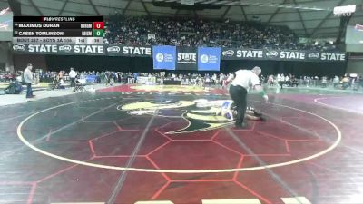 Boys 3A 106 lbs Cons. Round 2 - Maximus Duran, River Ridge vs Casen Tomlinson, Liberty (Issaquah)