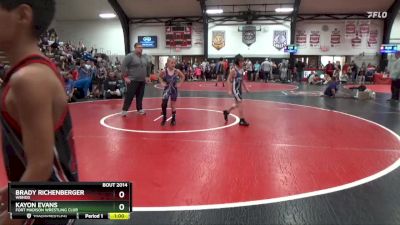 Quarterfinal - Brady Richenberger, WBNDD vs Kayon Evans, Fort Madison Wrestling Club