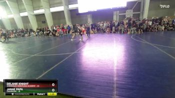 122 lbs Round 2 (4 Team) - Delanie Knight, Sanderson Wrestling Academy vs JaNae Papa, Champions