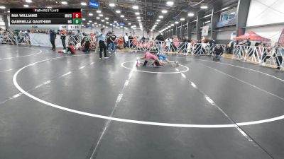 104 lbs Round 1 (1:30pm Friday) - Mia Williams, Minnesota Funky Singlets vs Gabriella Gauthier, Maryland Gold