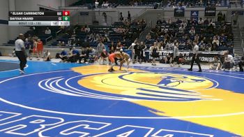 133 lbs Semifinal - Daiyan Heard, Coker vs Elijah Carrington, Belmont Abbey