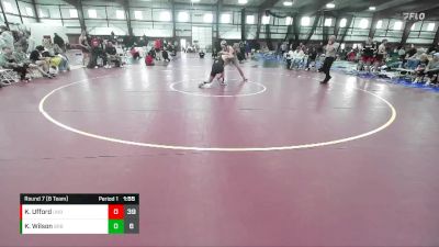 190 lbs Round 7 (8 Team) - Kody Wilson, Bear River B vs Kannon Ufford, Uintah B