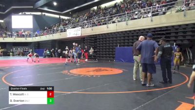 66 lbs Quarterfinal - Troy Wescott, N. Syracuse vs Dylan Overton, Baltimore