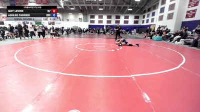 131 lbs Cons. Round 2 - Ashlee Farrier, Iowa Central Community College vs Izzy Levine, Valiant Prep