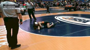 100 lbs Quarterfinal - Alex Gregorio-Perez, DeKalb vs Riley Kongkaeow, Round Lake