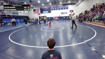 157 lbs Champ. Round 1 - Tracen Howard, Cheyenne East vs Tayven Jenkins, Chadron