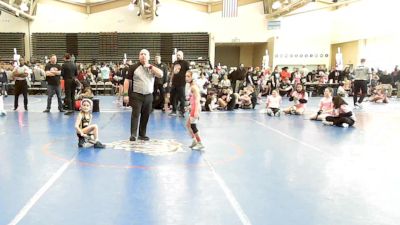 50 lbs Rr Rnd 2 - Kaia Gates, NewWhale Pink - Girls vs Avery Wright, Bayside Baddies - Girls