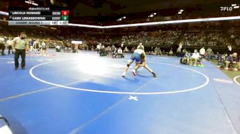 165 Class 4 lbs Champ. Round 1 - Lincoln Howard, Neosho vs Cash Lewandowski, Rockhurst