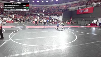 125 lbs Cons. Round 3 - Jax Stateler, Pec-Argyle Youth Wrestling vs Nicholas Ledbetter, Nicolet Knights Wrestling Club