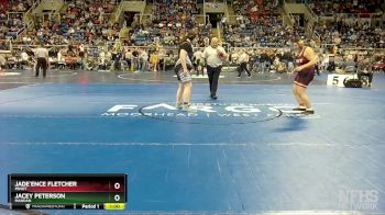 250 lbs Cons. Round 2 - Jade`ence Fletcher, Minot vs Jacey Peterson, Mandan