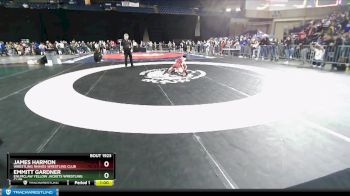 117 lbs Champ. Round 1 - Emmitt Gardner, Enumclaw Yellow Jackets Wrestling Club vs James Harmon, Wrestling Rhinos Wrestling Club