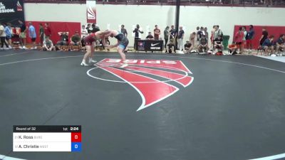 86 kg Round Of 32 - Kasey Ross, Burg Training Center vs Andrew Christie, West Point Wrestling Club