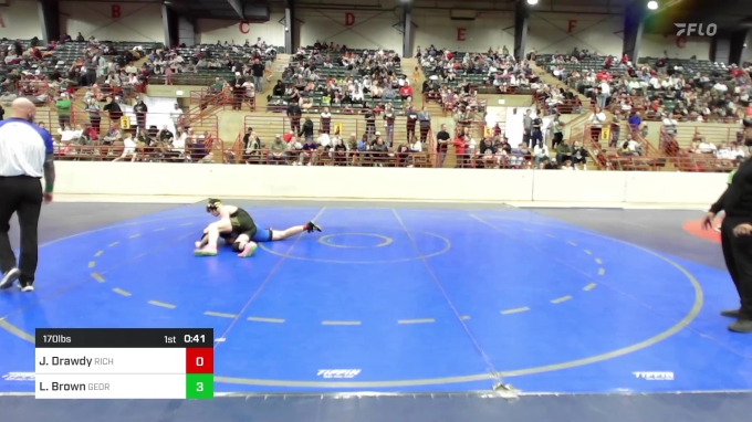 170 lbs Consi Of 4 - Luke Brown, Georgia vs Josiah Drawdy, Richmond ...