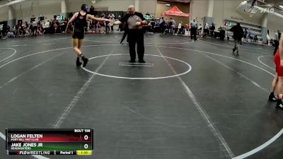 122 lbs Quarterfinal - Logan Felten, Fort Hill Mat Club vs Jake Jones Jr, Headhunters