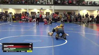 125 lbs Quarterfinal - Zach Phifer, Adrian vs Daniel Porter, Averett University