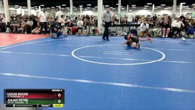 56 lbs Round 3 (10 Team) - Lucas Ducos, FL Scorpions vs Julian Petre, So Cal Hammers