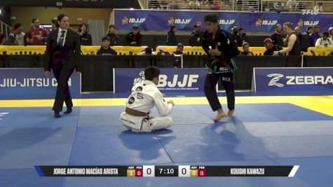 Koushi Kawazu vs Jorge Antonio Macías Arista 2026 Pan Jiu Jitsu IBJJF Championship
