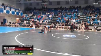 138 lbs 2nd Wrestleback (8 Team) - Micah Vivian, Tupelo High School vs Tony Brewer, Picayune High School