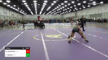 105 lbs Quarterfinal - Ned Kauffman, East Coast Bandits vs Tre Haines, Ascend Wrestling Academy