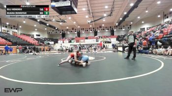 120 lbs Semifinal - Elli Hendrix, Tahlequah Girls HS vs Eliana Bungitak, Har-Ber - White