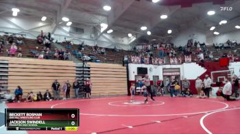 49 lbs Cons. Round 2 - Jackson Swindell, Frankton High School vs Beckett Rosman, Oak Hill Wrestling Club